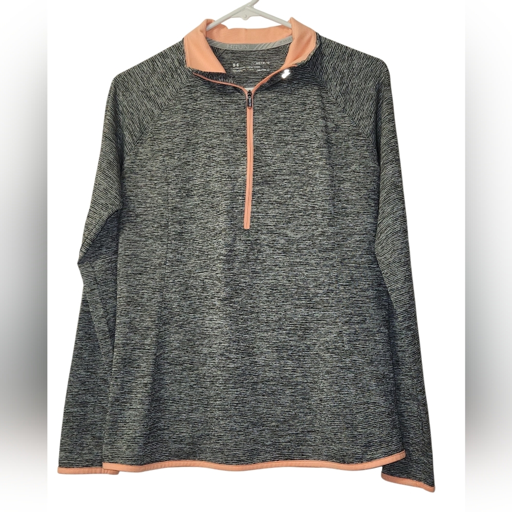 Underarmour Gray Quarter-Zip Pullover Women's Medium